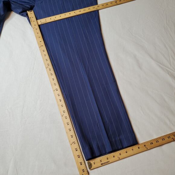 Ralph Lauren Men's Size 42X30 NWT Edgewood Dress Pants Tapered Leg Striped Blue - Picture 3 of 8